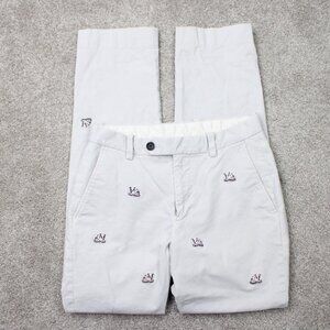 Brooks Brothers Pants Mens 30x32 Gray Clark Fit Chino Penguin, corduroy!
